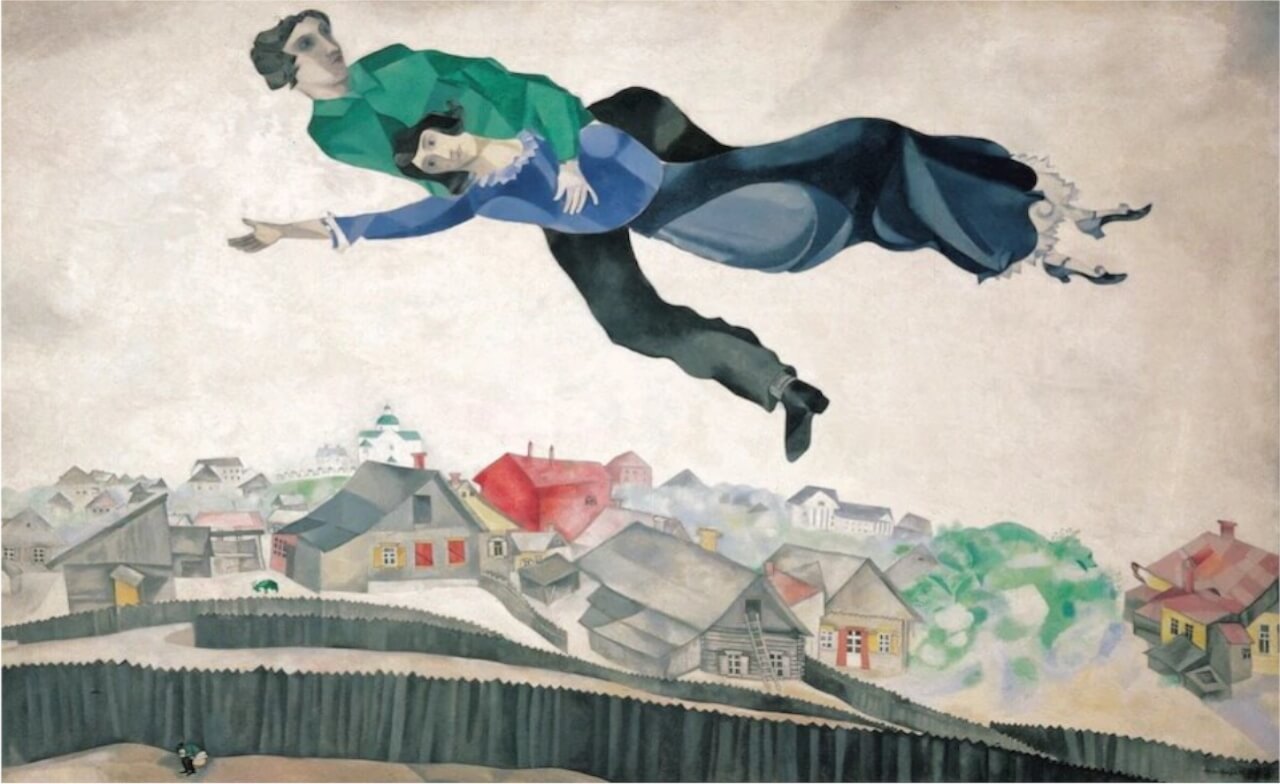 Sopra la città– Marc Chagall –1918