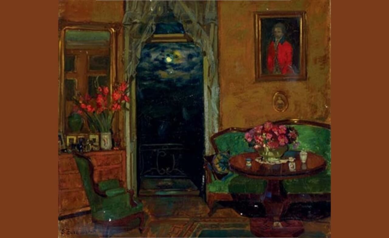 Stanislav_Yulianovich_Polish_1873-1944_-_Moonlit_room