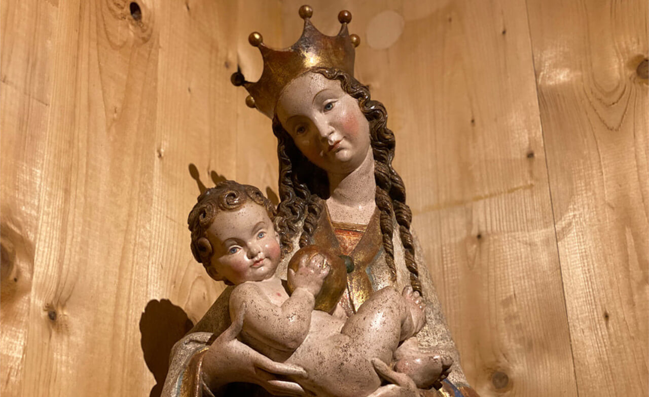Vergine con Bambino, monastero s. Benedetto in  Monte , Norcia